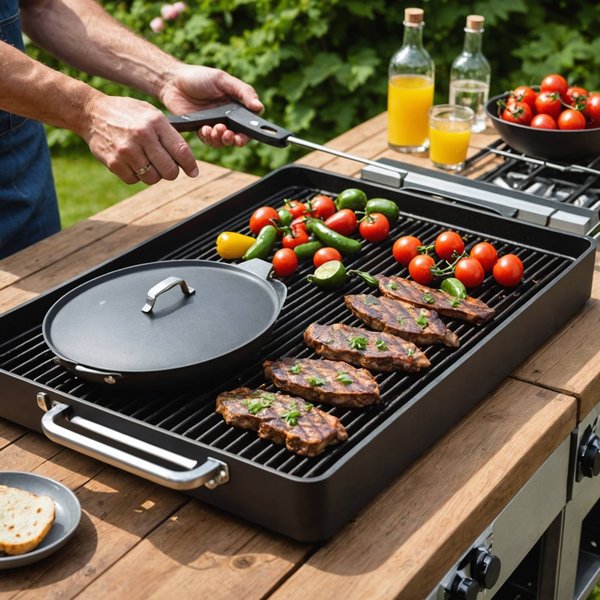 Maîtriser la Cuisson Extérieure: Astuces pour Utiliser au Mieux sa Plancha avec Couvercle dans votre Jardin
